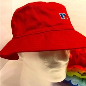 Red bucket Russell Athletic NWT HAT